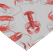 Nappe Fruits de mer Rustique Motif clair Gris Crawfish H (Angle)