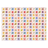 Nappe Fruits d'été gais et Motif de grille des abeilles  (Devant (Horizontal))