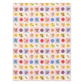 Nappe Fruits d'été gais et Motif de grille des abeilles  (Devant)