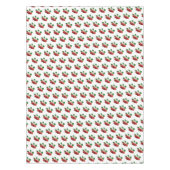 Nappe Fruits et fleurs de pomme sur branche sur blanc (Devant)