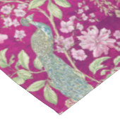Nappe Fuchsia Chinoiserie paon floral (Angle)