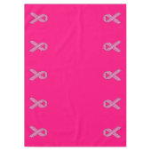 Nappe Fuchsia de conscience de ruban de rose de style de (Devant)