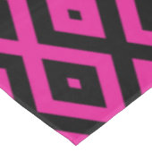 Nappe Fuchsia et motif de diamants noirs (Angle)