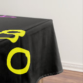 Nappe FUN 80e anniversaire fête, noms répétitifs Noir (In Situ)