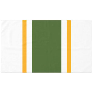 Nappe Fun Bold Forest Green Jaune White Racing Stripes