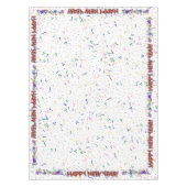 Nappe Fun Red Happy New Year - Confetti et Casquettes de (Devant)