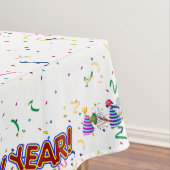 Nappe Fun Red Happy New Year - Confetti et Casquettes de (In Situ)