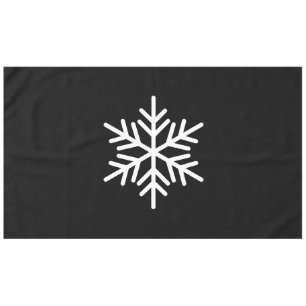 Nappe Fun Sophistiqué Fléau De Neige Nordique Sur Noir M