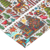 Nappe Fun Western Motif Noël Rouge (Angle)