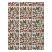 Nappe Fun Western Motif Noël Rouge (Devant)