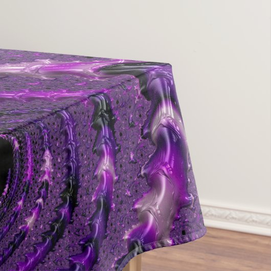 Nappe Funky Bold Boho Purple Digital Abstrait Fractal (In Situ)