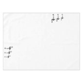 Nappe Funky Grey Flamant rose Oiseaux Motif (Devant (Horizontal))