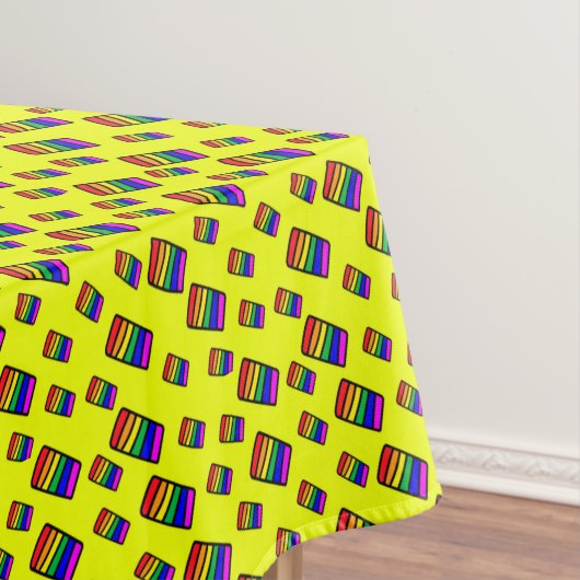 Nappe Funky Neon Rainbow Block Motif (In Situ)