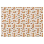 Nappe Funky Retro Tablecloth Brown & Blush Swirl Art (Devant (Horizontal))