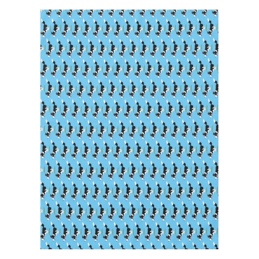 Nappe Funny Border Collie chien en course dessin animé (Devant)