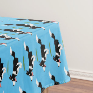Nappe Funny Border Collie chien en course dessin animé