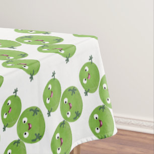 Nappe Funny Brussels sprouts légumes caricature
