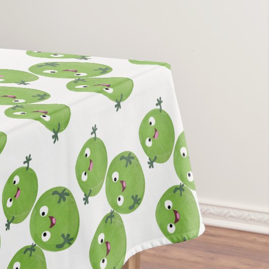 Nappe Funny Brussels sprouts légumes caricature (In Situ)