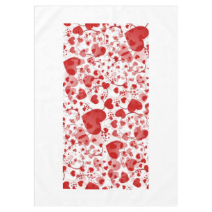 Nappe Funny Heart Motif VII - rouge blanc + votre idée