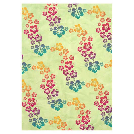 Nappe Funny Hibiscus tropicaux fleurit + votre arrière - (Devant)
