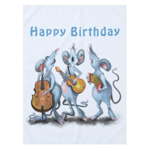 Nappe Funny Romantic Mouse Band - Joyeux anniversaire