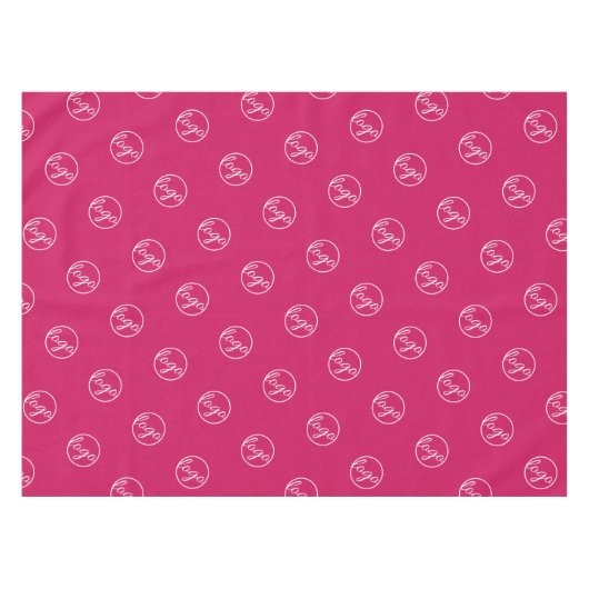 Nappe Fuschia Hot Pink Trade Show sur mesure (Devant (Horizontal))
