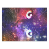 Nappe Galaxie de chat Burst de couleur (Devant (Horizontal))