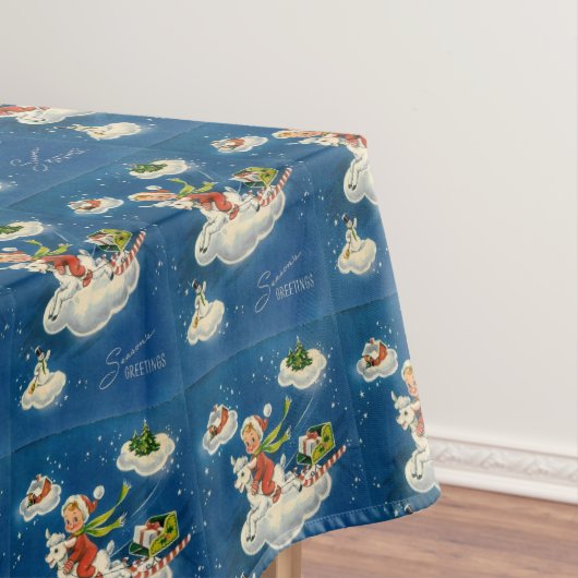Nappe Garçon de Noël Rétro Vintage (In Situ)