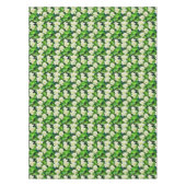 Nappe Gardenias blanches et Feuilles verts de Jade (Devant)