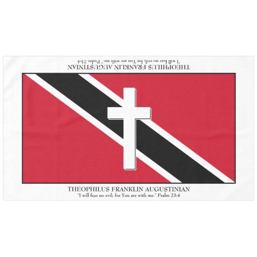 Nappe Garder | DRAPEAU DE TRINIDAD | Grandes écritures (Devant (Horizontal))