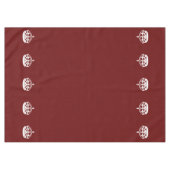 Nappe Gardez le calme Couronne sur le décor rouge Bourgo (Devant (Horizontal))
