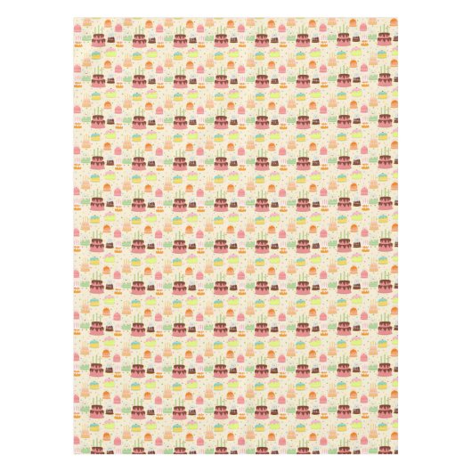 Nappe Gâteaux et bougies (Devant)