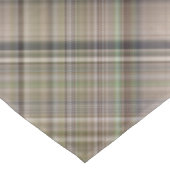 Nappe Gazon d'automne marron et vert olive à carreaux (Angle)