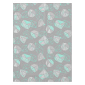 Nappe Gems moderne Motif Gris & Aqua (Devant)