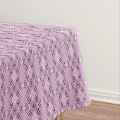 Nappe Geometric pattern retro pink diamonds (In Situ)