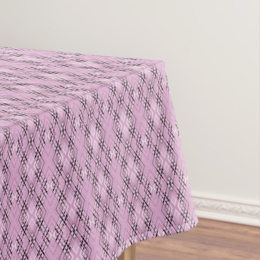 Nappe Geometric pattern retro pink diamonds (In Situ)