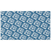 Nappe Géométrie bleu sarcelle (Devant (Horizontal))