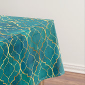 Nappe Géométrie Émeraude Dorée (In Situ)