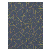 Nappe Géométrie en or et bleu de la marine (Devant)