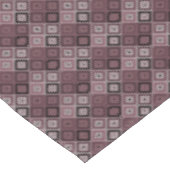 Nappe Géométrie patchwork ethnique marron bordeaux (Angle)