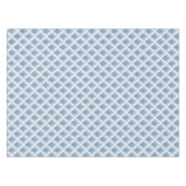Nappe géométrique Abstraite, bleu et blanc cassé 2 (Devant (Horizontal))