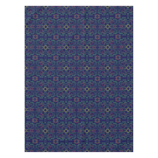 Nappe géométrique bleu foncé (Devant)