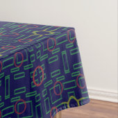 Nappe géométrique bleu foncé (In Situ)