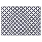 Nappe géométrique de motif dans le bleu classique (Devant (Horizontal))
