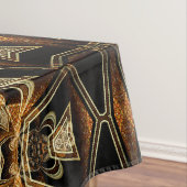 Nappe géométrique de motif de dentelle de satin (In Situ)