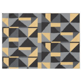 Nappe Géométrique Noire, Grise et Or (Devant (Horizontal))