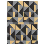 Nappe Géométrique Noire, Grise et Or (Devant)
