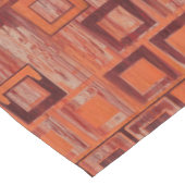 Nappe Géométrique rouge et orange (Angle)