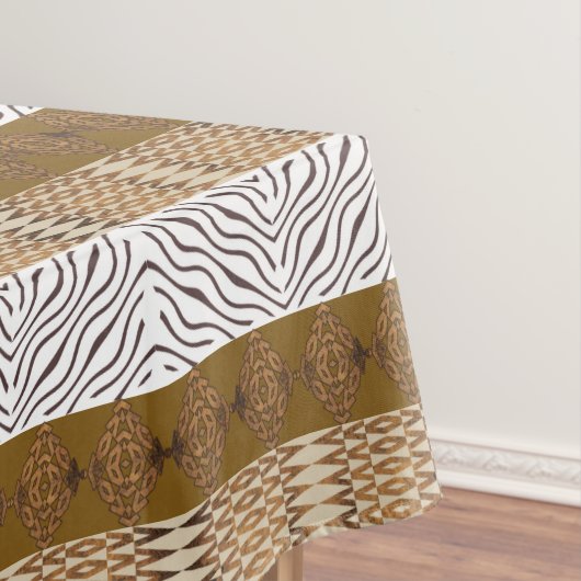 Nappe Géométrique tribal africain d'Ehnic (In Situ)