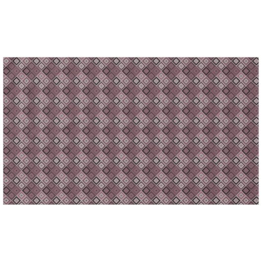 Nappe Geometry ethnic patchwork brown burgundy (Devant (Horizontal))
